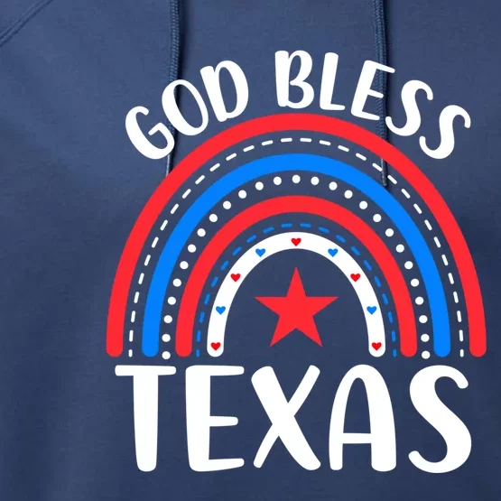 Texas Meaningful Gift I Love Texas Usa Cool Gift Performance Fleece Hoodie