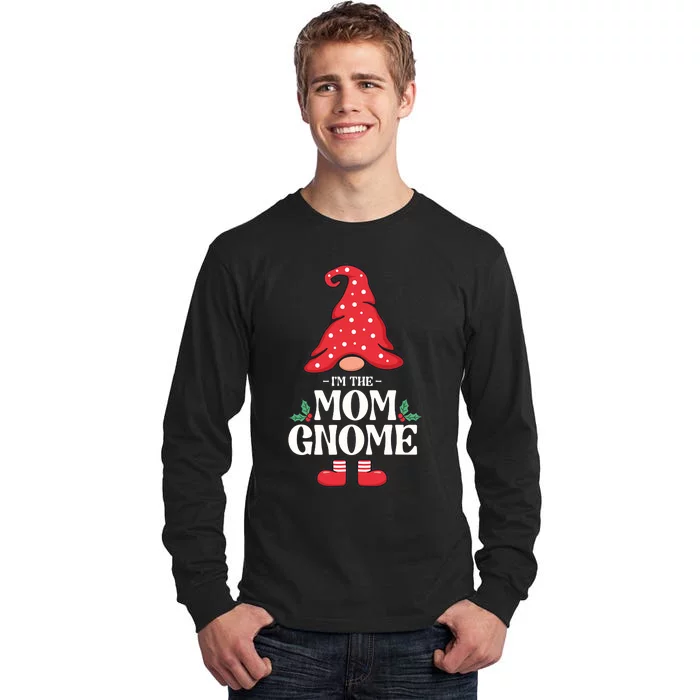 The Mom Gnome Funny Family Matching With Dad Group Christmas Tall Long Sleeve T-Shirt