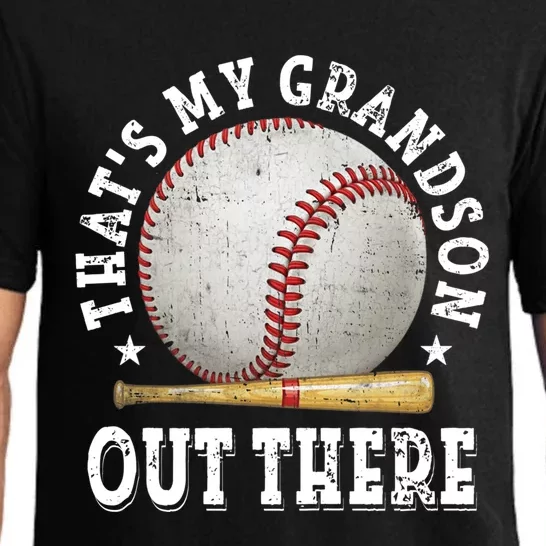 That's My Grandson Out There Baseball Mother's Day Pajama Set