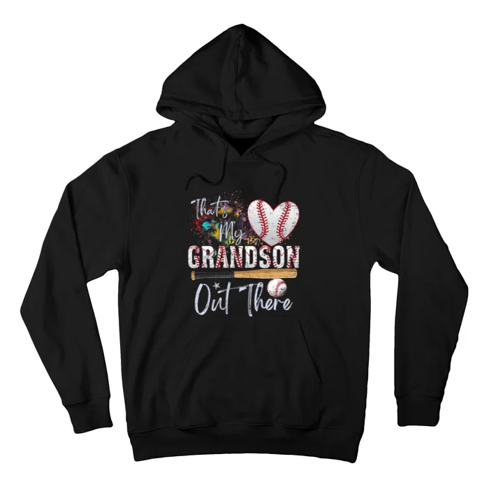 That's My Grandson Out There Baseball Grandma Mothers Day Hoodie