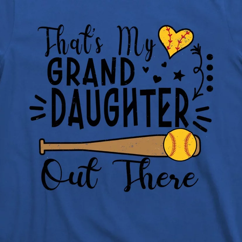 ThatS My Granddaughter Out There Softball Grandma Grandpa Gift T-Shirt