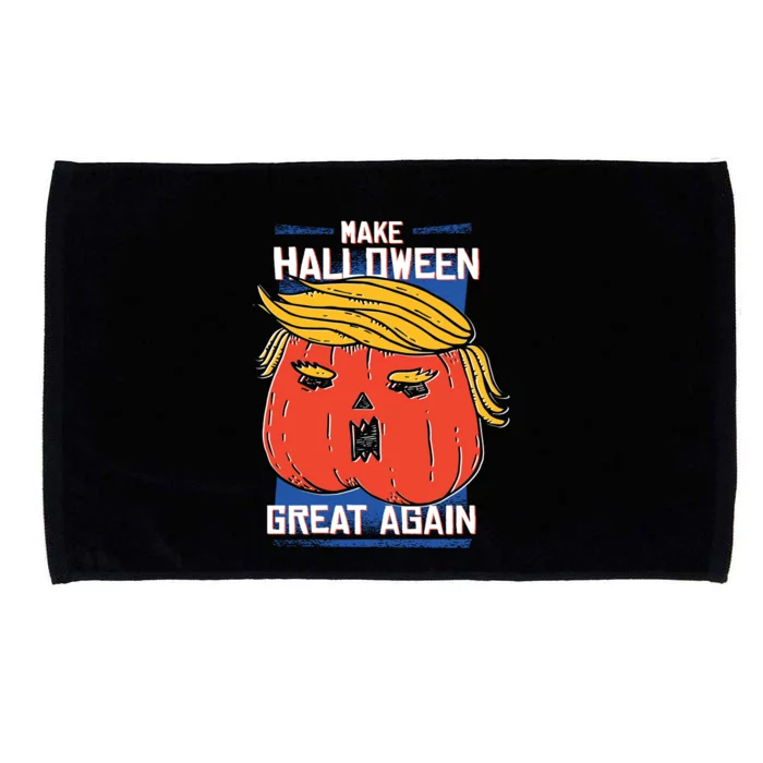 Trump Make Halloween Great Again Funny Halloween Costume Gift Microfiber Hand Towel