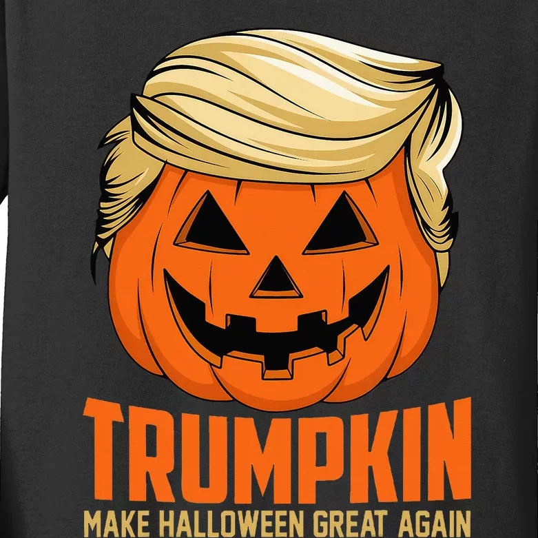 Trumpkin Make Halloween Great Again Kids Long Sleeve Shirt