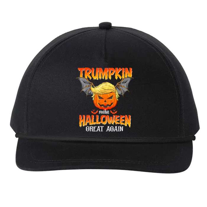 Trumpkin Make Halloween Great Again Funny Pumpkin Snapback Five-Panel Rope Hat