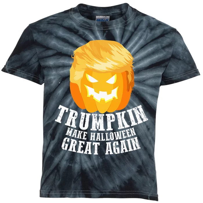 Trumpkin Make Halloween Great Again Costume Kids Tie-Dye T-Shirt