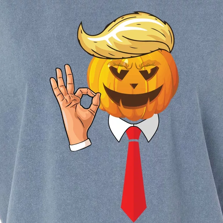 Trump Make Halloween Great Again Pumpkin Gift Garment-Dyed Women's Muscle Tee