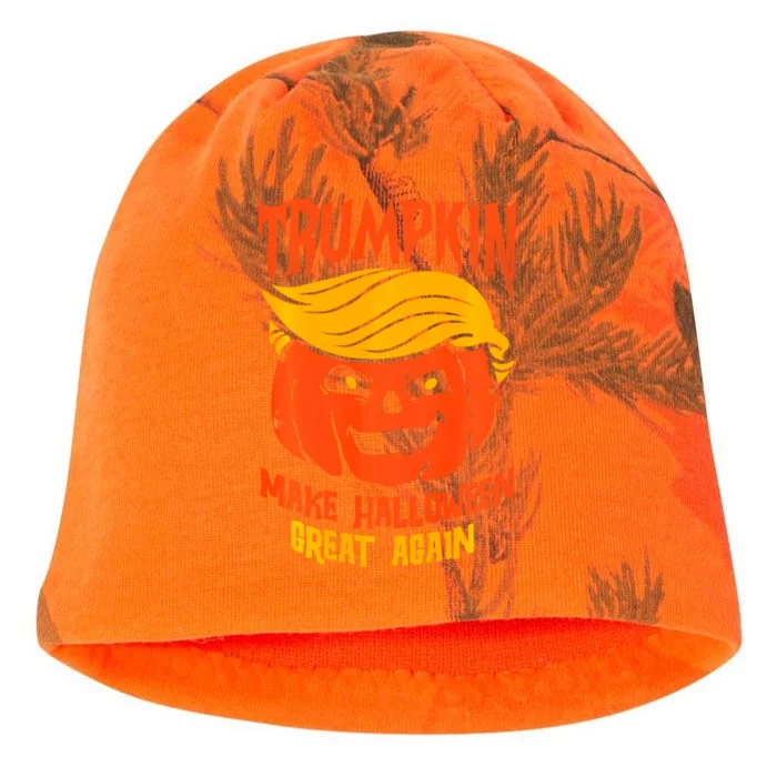 Trumpkin Make Halloween Great Again Funny Spooky Pumpkin Kati - Camo Knit Beanie