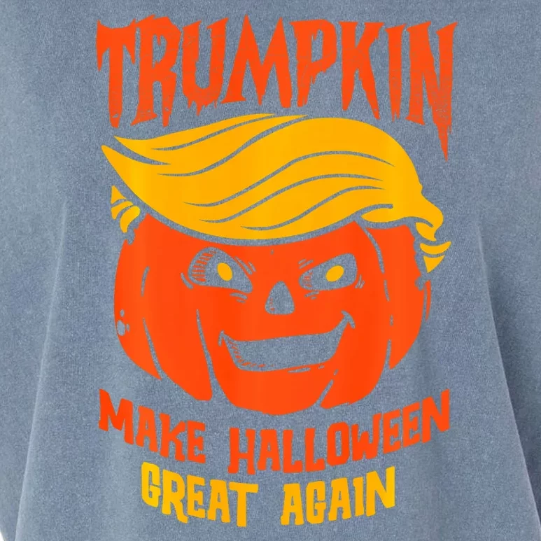 Trumpkin Make Halloween Great Again Funny Spooky Pumpkin Garment-Dyed Women's Muscle Tee