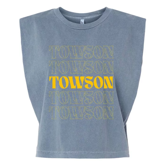 Towson Maryland Home State Garment-Dyed Women's Muscle Tee