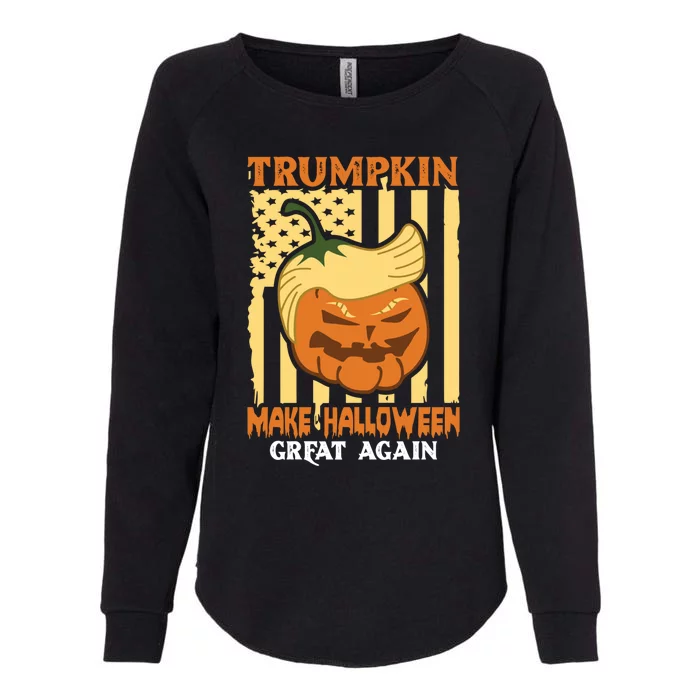 Trumpkin Make Halloween Great Again Funny Design Gift Womens California Wash Sweatshirt