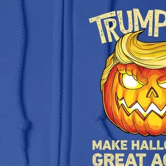 Trumpkin Make Halloween Great Again Funny Funny Gift Trump Funny Gift Full Zip Hoodie