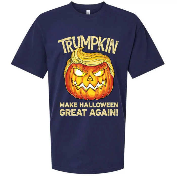 Trumpkin Make Halloween Great Again Funny Funny Gift Trump Funny Gift Sueded Cloud Jersey T-Shirt