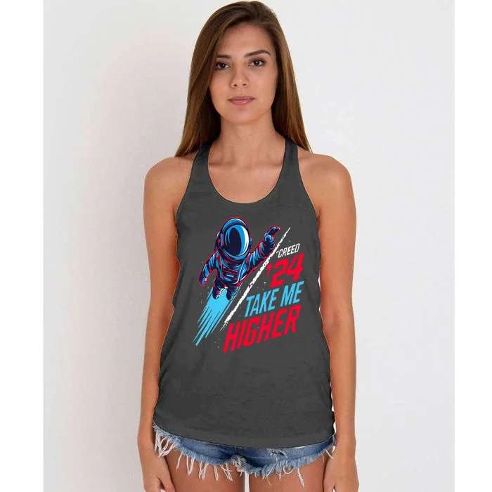 T.A.K.E M.E H.I.G.H.E.R Women's Knotted Racerback Tank