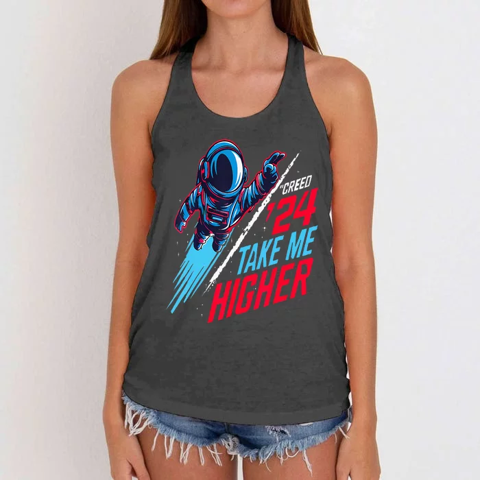 T.A.K.E M.E H.I.G.H.E.R Women's Knotted Racerback Tank