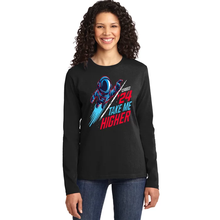 T.A.K.E M.E H.I.G.H.E.R Ladies Long Sleeve Shirt