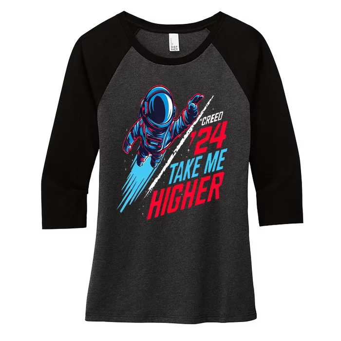 T.A.K.E M.E H.I.G.H.E.R Women's Tri-Blend 3/4-Sleeve Raglan Shirt