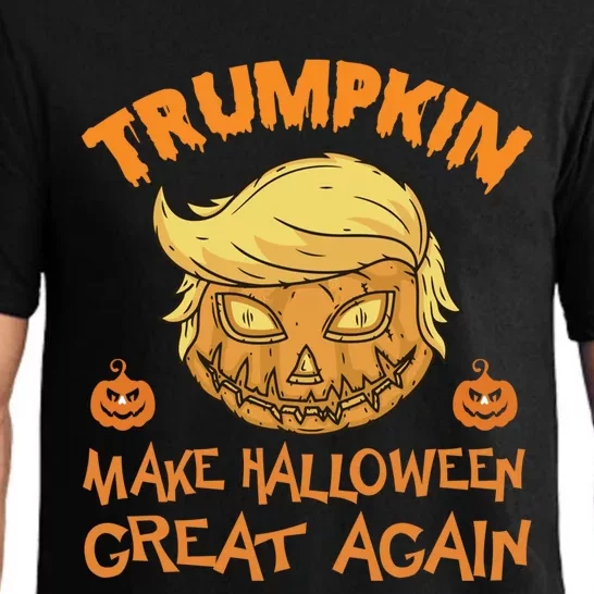 Trumpkin Make Halloween Great Again Funny Gift Pajama Set