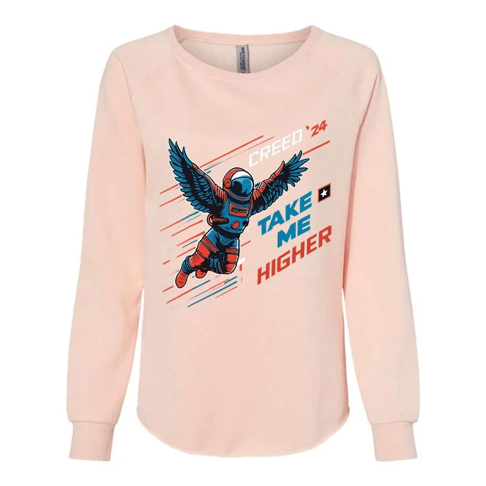 T.A.K.E M.E H.I.G.H.E.R Womens California Wash Sweatshirt