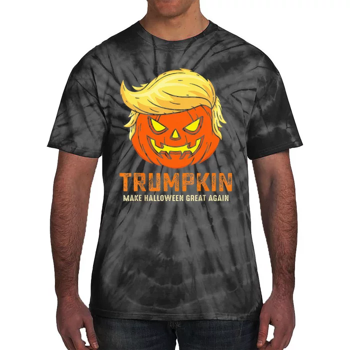 Trumpkin Make Halloween Great Again Funny Pumpkin Family Tie-Dye T-Shirt