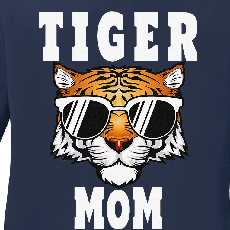 Tiger Mom Happy Mother's Day Ladies Long Sleeve Shirt