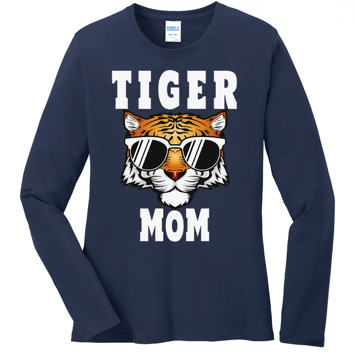 Tiger Mom Happy Mother's Day Ladies Long Sleeve Shirt