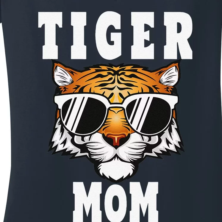 Tiger Mom Happy Mother's Day Women's V-Neck T-Shirt