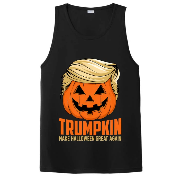 Trumpkin Make Halloween Great Again Funny Sarcastic Saying Performance Tank