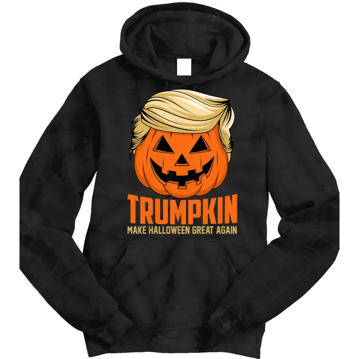 Trumpkin Make Halloween Great Again Funny Sarcastic Saying Tie Dye Hoodie