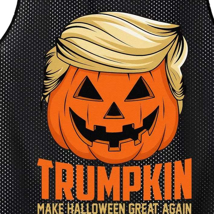 Trumpkin Make Halloween Great Again Funny Sarcastic Saying Gift Mesh Reversible Basketball Jersey Tank