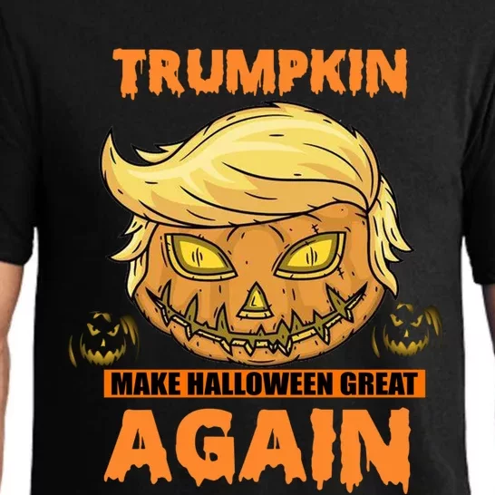 Trumpkin Make Halloween Great Again Funny Trump Gift Pajama Set