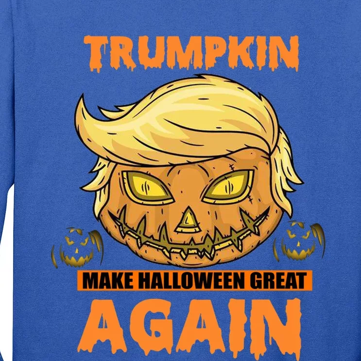 Trumpkin Make Halloween Great Again Funny Trump Gift Tall Long Sleeve T-Shirt