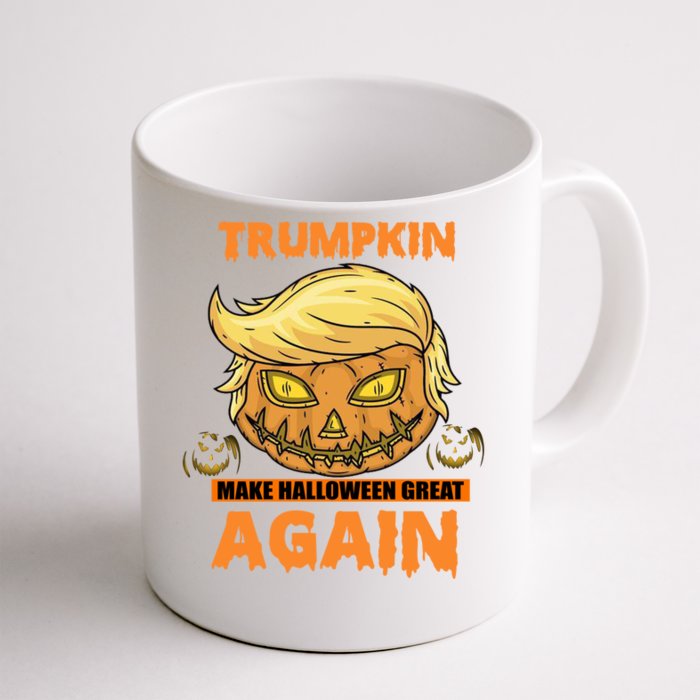 Trumpkin Make Halloween Great Again Funny Trump Gift Front & Back Coffee Mug