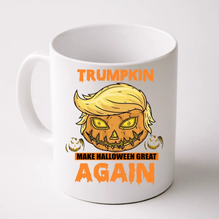 Trumpkin Make Halloween Great Again Funny Trump Gift Front & Back Coffee Mug