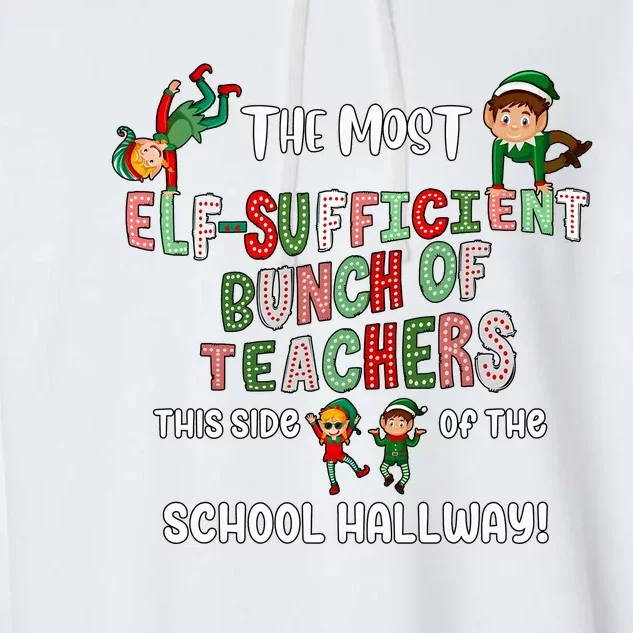 The Most Hollyjolly Bunch Of Teachers This Side Of The Classroom Garment-Dyed Fleece Hoodie