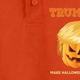 Trumpkin Make Halloween Great Again President Trump Pumpkin Cool Gift Dry Zone Grid Performance Polo