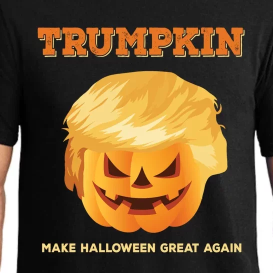 Trumpkin Make Halloween Great Again President Trump Pumpkin Cool Gift Pajama Set