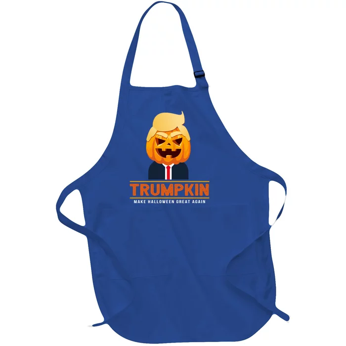 Trumpkin Make Halloween Great Again Halloween Trump Meaningful Gift Full-Length Apron With Pocket