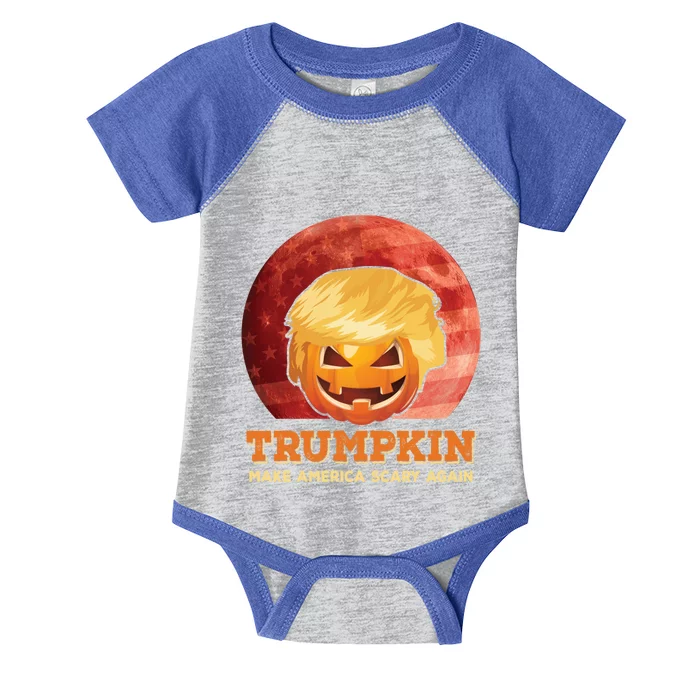 Trumpkin Make Halloween Great Again President Trump Pumpkin Gift Infant Baby Jersey Bodysuit