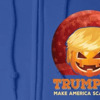 Trumpkin Make Halloween Great Again President Trump Pumpkin Gift Full Zip Hoodie