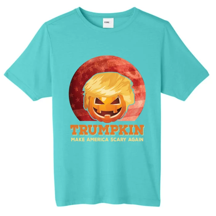 Trumpkin Make Halloween Great Again President Trump Pumpkin Gift ChromaSoft Performance T-Shirt