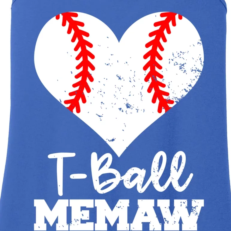 Tgiftball Memaw Heart Funny Tee Ball Memaw Gift Ladies Essential Tank