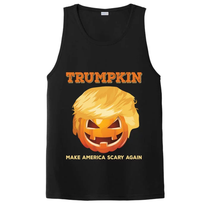 Trumpkin Make Halloween Great Again President Trump Pumpkin Great Gift Performance Tank