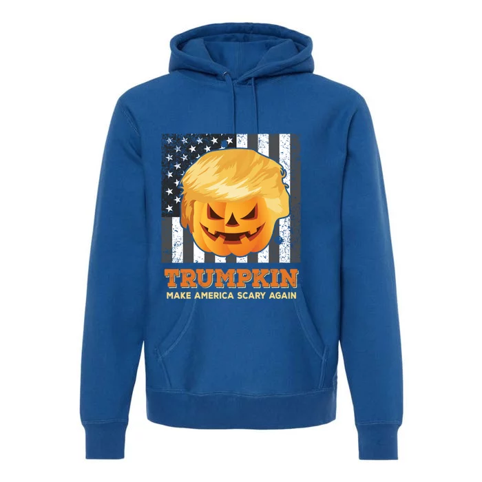 Trumpkin Make Halloween Great Again President Trump Pumpkin Gift Premium Hoodie