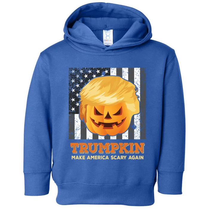 Trumpkin Make Halloween Great Again President Trump Pumpkin Gift Toddler Hoodie