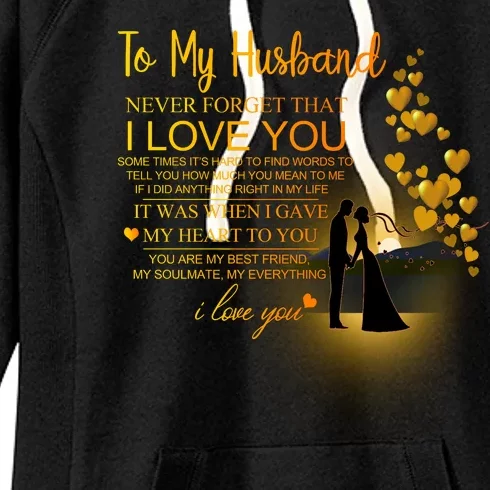 To My Husband Love You Women's Fleece Hoodie