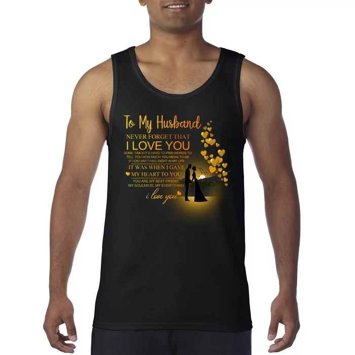 To My Husband Love You Tank Top