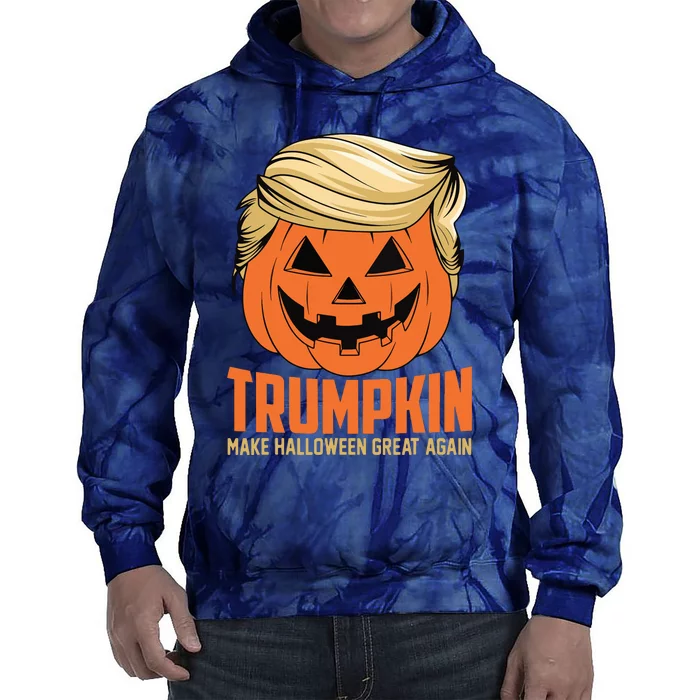 Trumpkin Make Halloween Great Again Funny Sarcastic Saying Tie Dye Hoodie