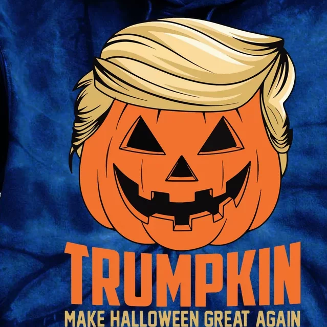 Trumpkin Make Halloween Great Again Funny Sarcastic Saying Tie Dye Hoodie