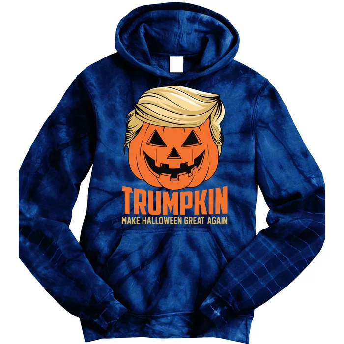 Trumpkin Make Halloween Great Again Funny Sarcastic Saying Tie Dye Hoodie