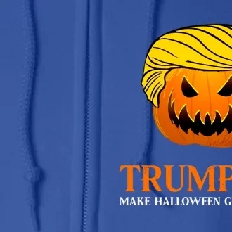 Trumpkin Make Halloween Great Again Cool Gift Full Zip Hoodie